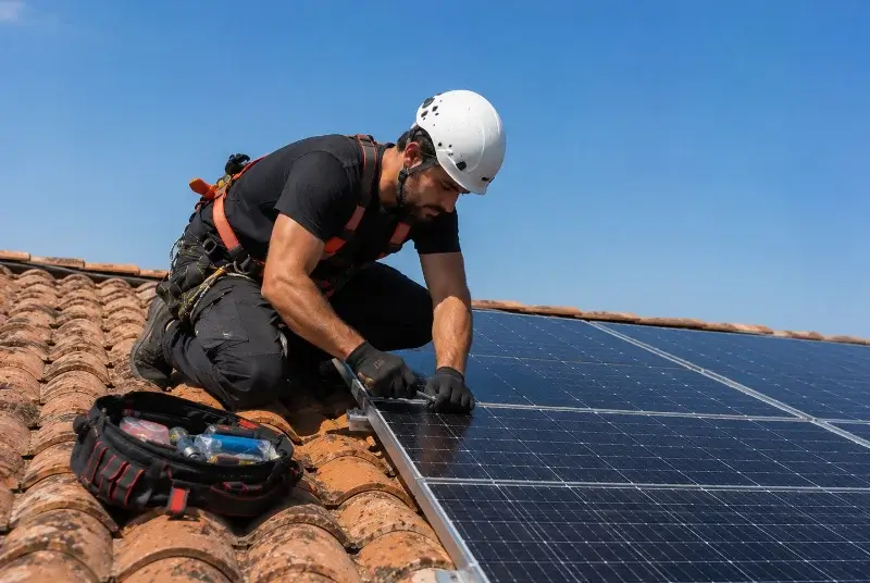 Maintenance et monitoring de panneaux solaires à Giez